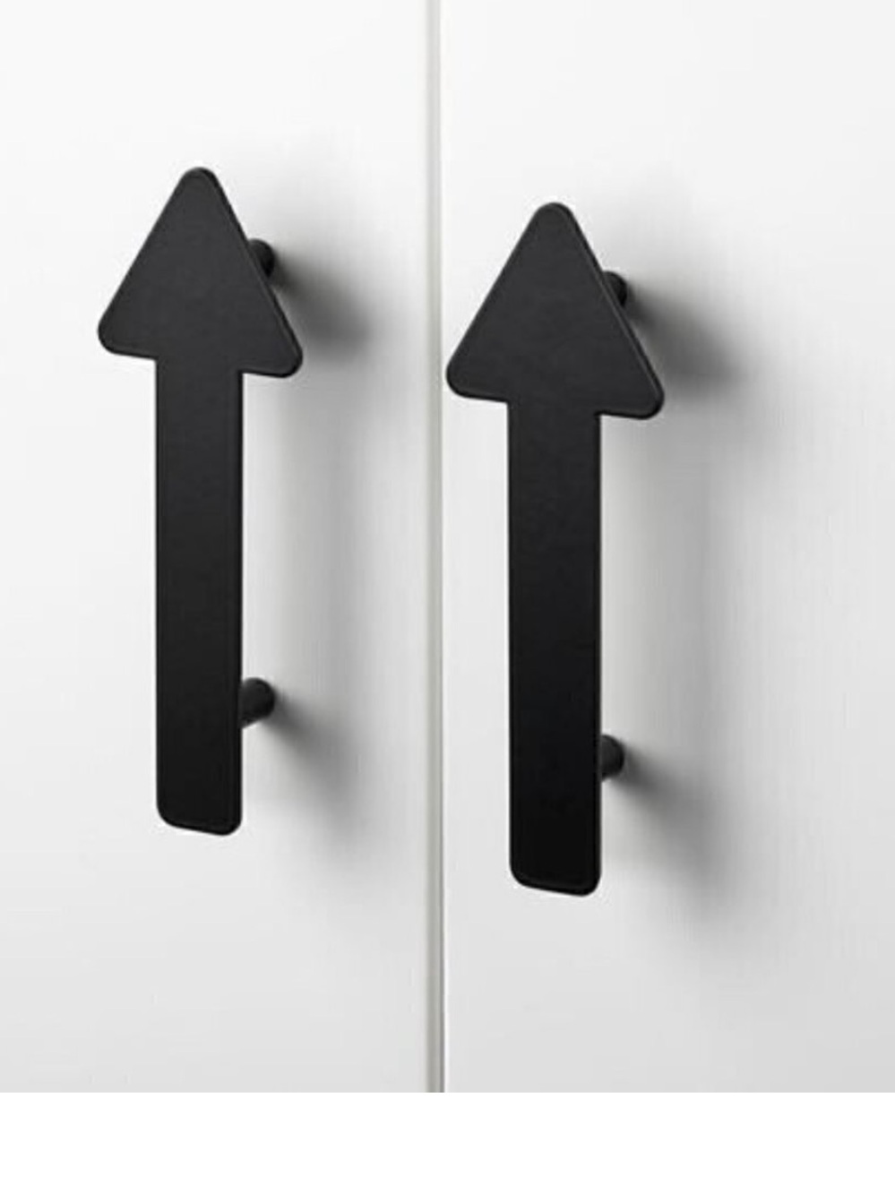IKEA Jarnsparv Handles Black Arrow Drawer / Cabinet Hardware • NWT
